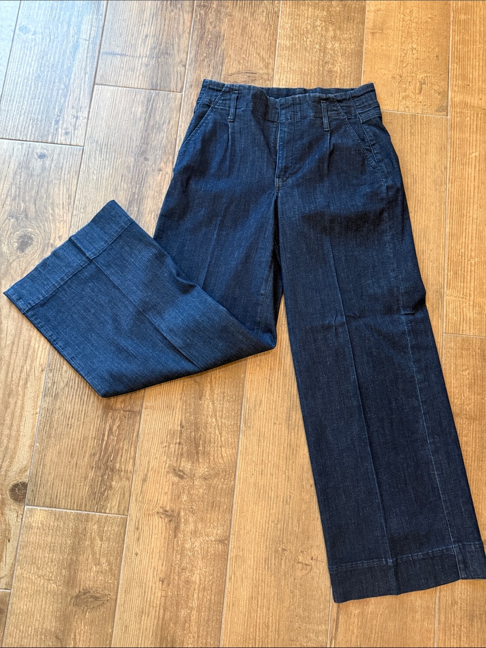 NYDJ Dark Blue Wide Leg Jeans